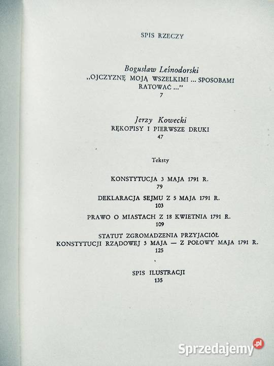 Konstytucja 3 mają opracowanie historyczne Warszawa sprzedam
