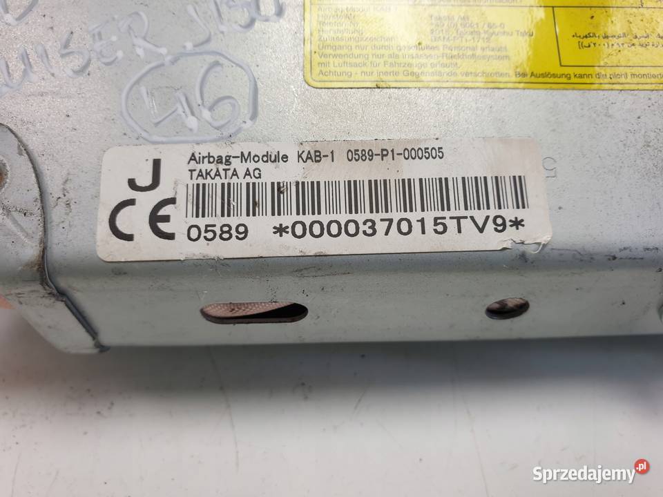 PODUSZKA PASAŻERA Toyota Land Cruiser J150 150 lubelskie