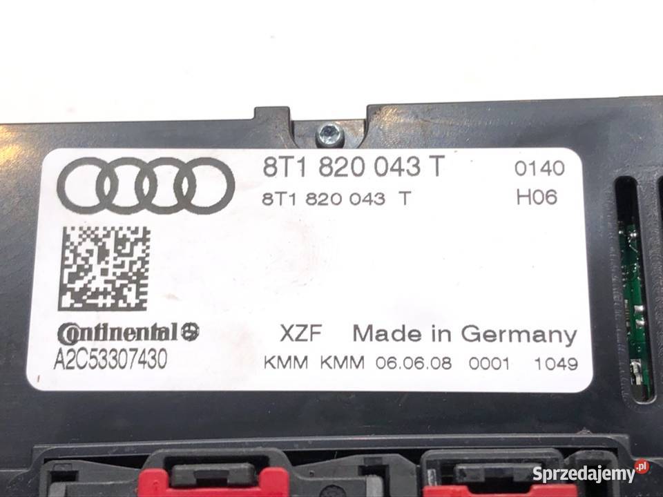 PANEL STEROWANIA NAWIEWU AUDI A4 B8 8T1820043T