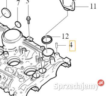 VOLVO kolek pin centrujacy pokrywy zaworow OE dolnośląskie Bielany Wrocławskie