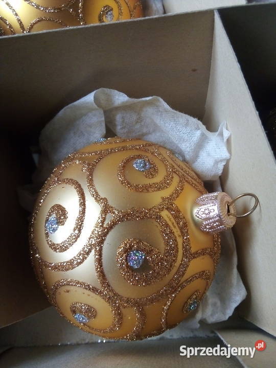 bombki szklane brokatowe vintage śląskie Częstochowa