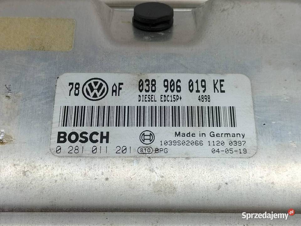 STEROWNIK SILNIKA 038906019KE 19 TDI 130 VW Rok produkcji 2004