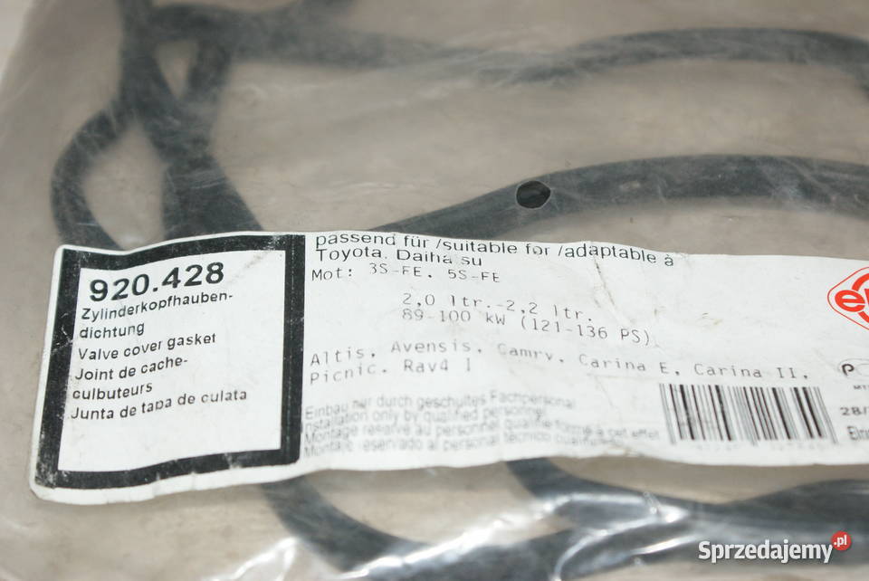 920428 ELRING USZCZELKA POKRYWY ZAWORÓW TOYOTA Części Białobrzegi
