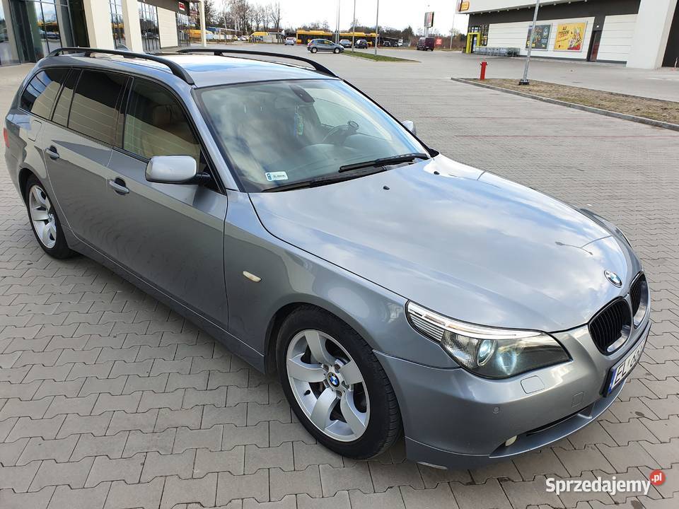 BMW E61 535D BiTurbo Panorama Rude Grzane garażowany Łódź