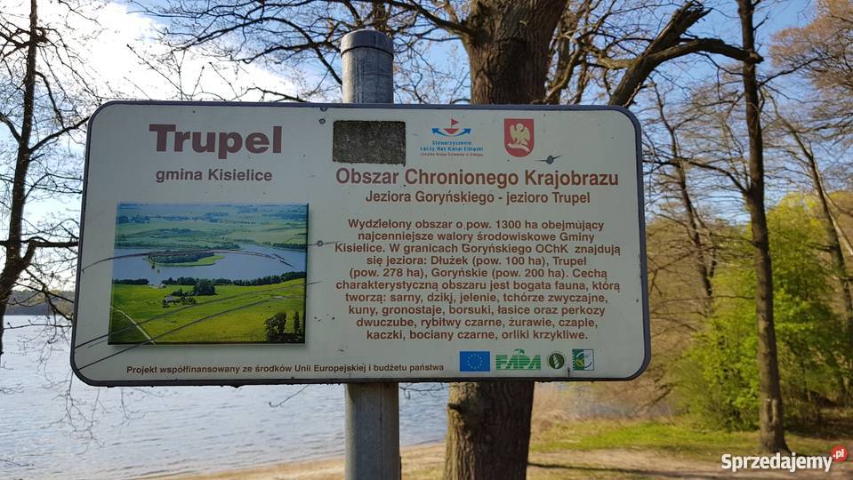 Jezioro Trupel działka rekreacyjna