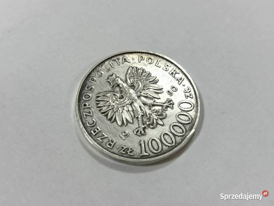 Srebrna Moneta Solidarności 19801990 100000zl warmińsko-mazurskie Elbląg