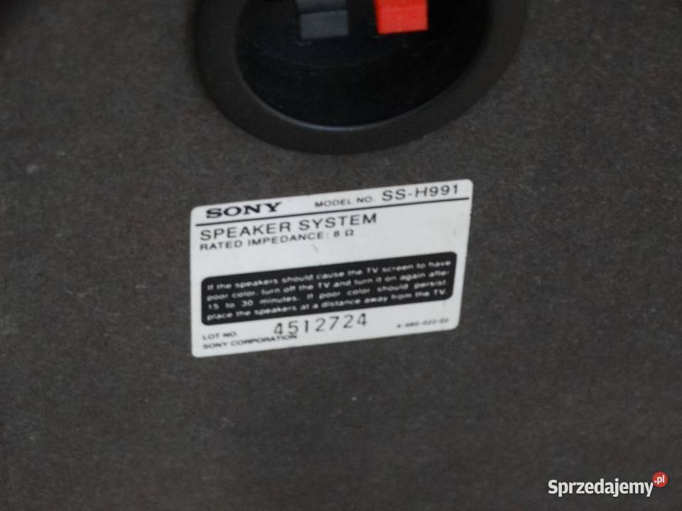 Kolumny Sony mocne i sprawneWYSYŁKA