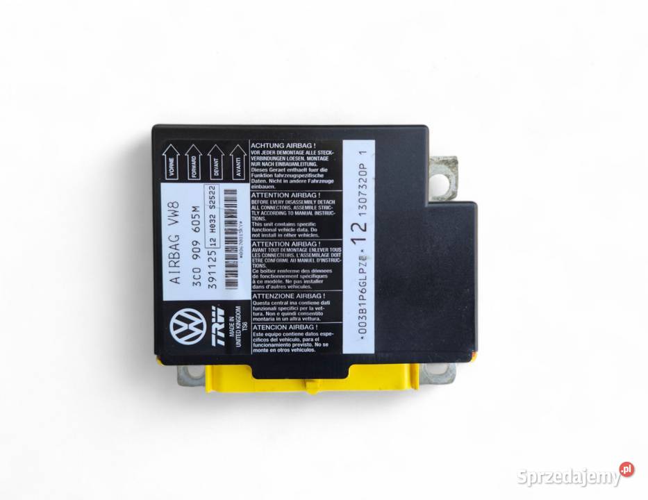 MODUŁ SENSOR AIRBAG VW PASSAT B6 3C0909605J świętokrzyskie Działoszyce