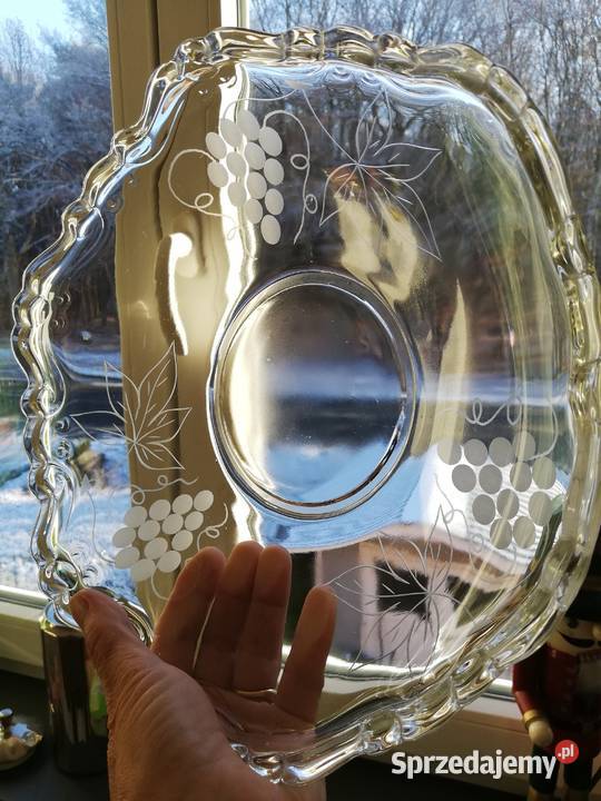Stara kryształowa patera Gorlice