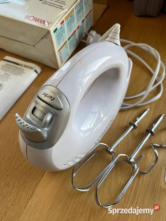 Mikser ręczny 200 W komplet końcówek AGD drobne Warszawa