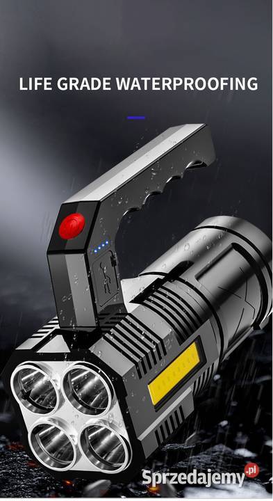 Mocna Latarka lampa turystyczna taktyczna USB małopolskie