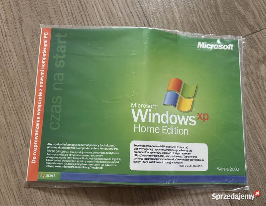 Oryginalny Microsoft Windows XP Home Edition mazowieckie sprzedam