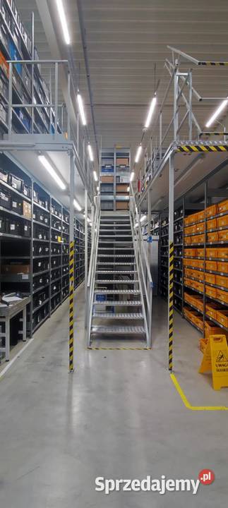Regały półkowe w zabodowie wielopoziomowej