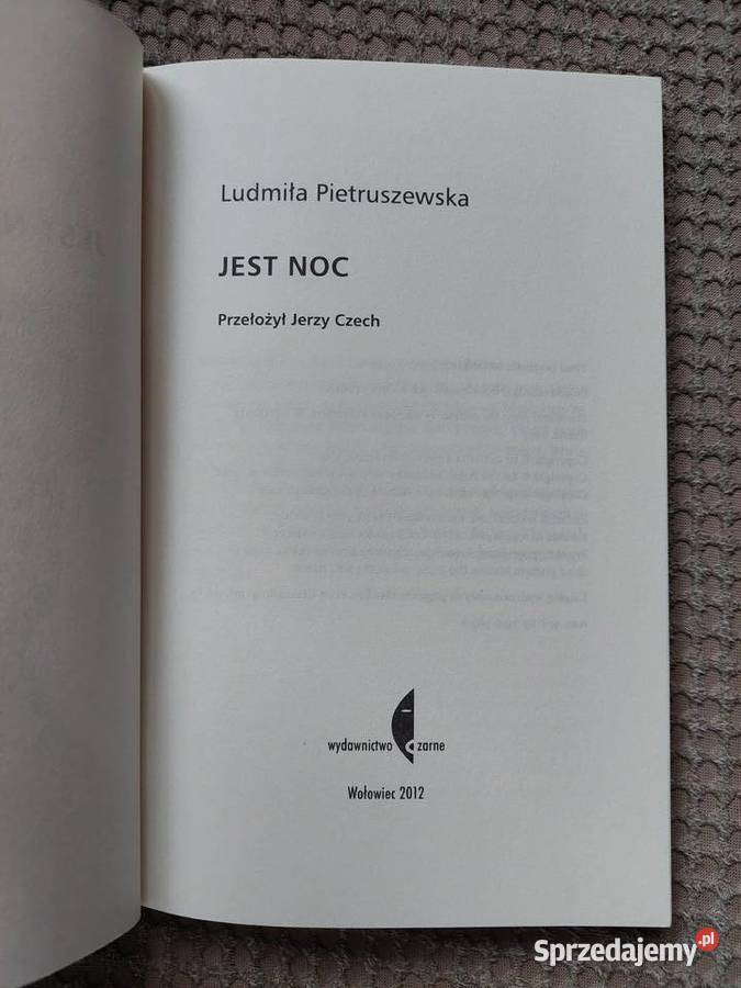 JEST NOC Ludmiła Pietruszewska Proza i poezja małopolskie Kraków
