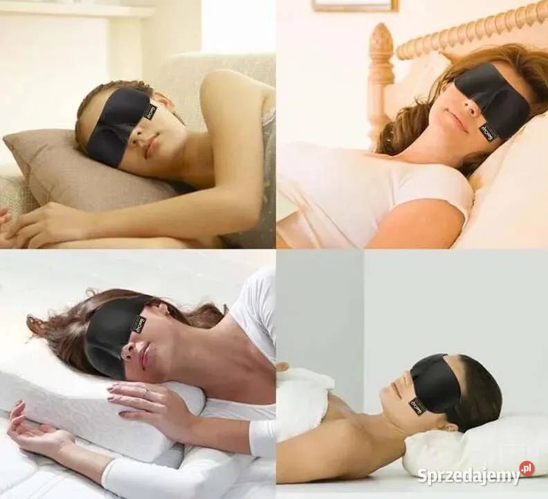 Maska do spania 3D Opaska na oczy Miękka AS Płock