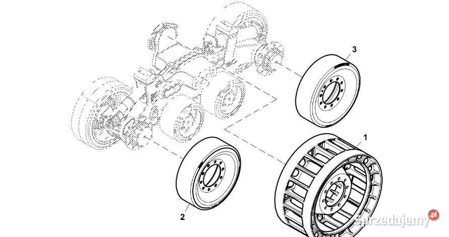 John Deere 9470RX Koło zębate napędowe R571846 Jastrzębniki
