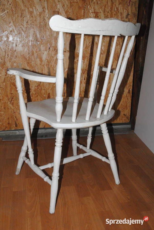 Stary fotel drewniany patyczak krzesło