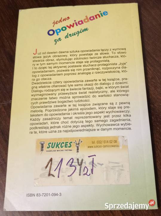 Jedno opowiadanie drugim Riccardo Davico Książki i Podręczniki małopolskie Kraków