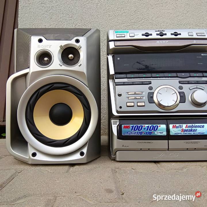 Potężna Sony MHCRXD7 wieżamega brzmieniekorektor Świebodzice