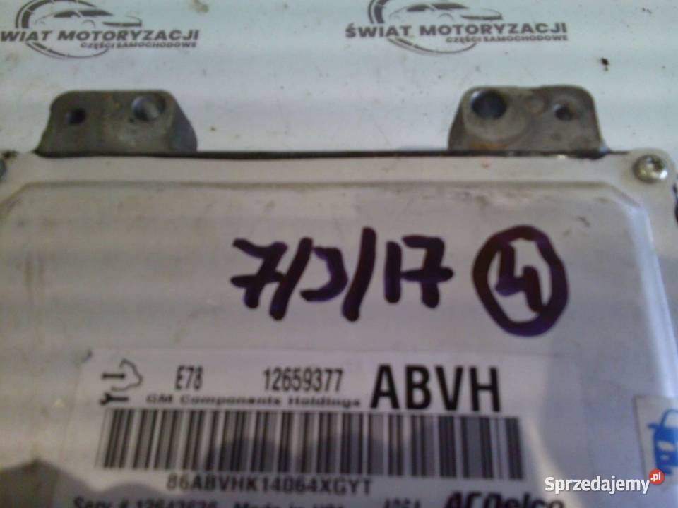 MOKKA A 14r komputer sterownik silnika 12659377 osobowe świętokrzyskie Kielce