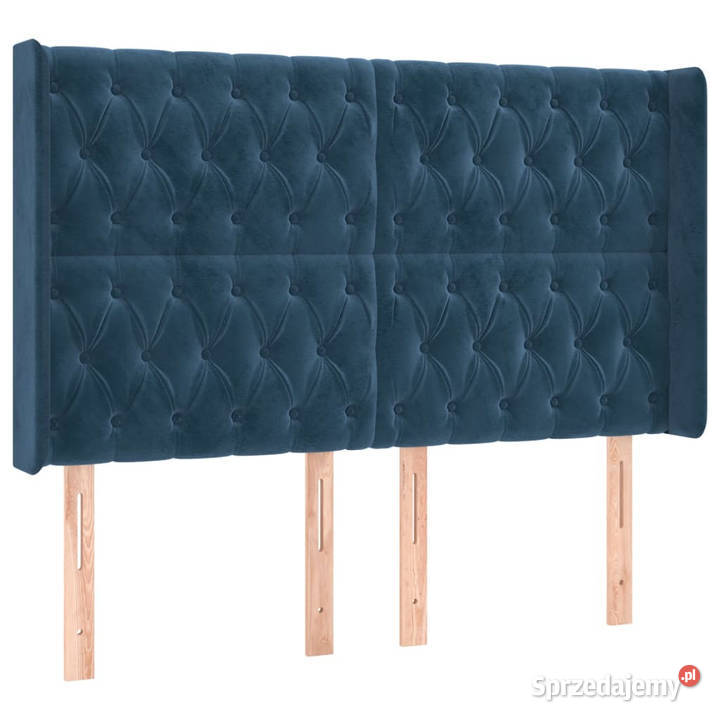Zagłówek uszak ciemnoniebieski 147x16x118128 mazowieckie