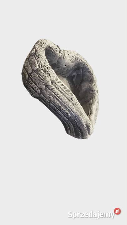 osłonka gipsowa doniczka serce dekoracja dekor Wrocław sprzedam