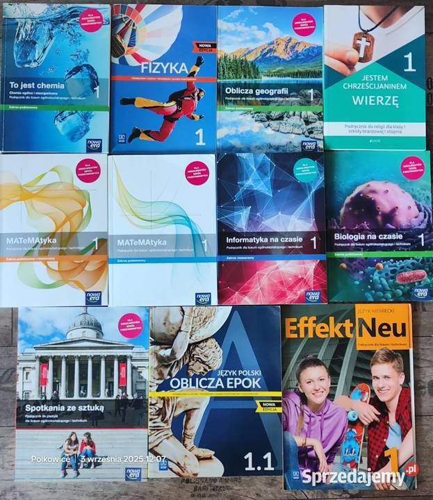 Podręczniki do 1 klasy technikum informatyczne Podręczniki Polkowice sprzedam