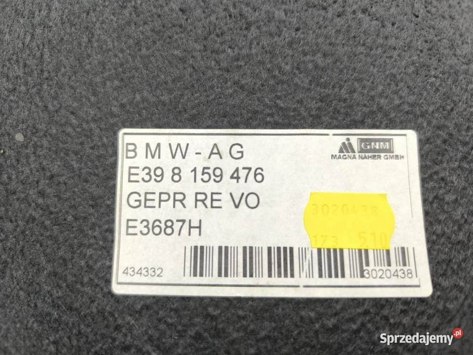BOCZEK BAGAŻNIKA PRAWY BMW E39 25B 8159476