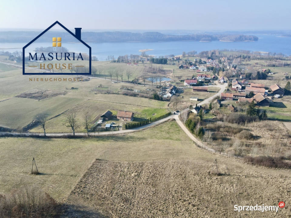 Działka siedliskowa jeziorem Narie w Wilnowie Sprzedaż warmińsko-mazurskie Wilnowo