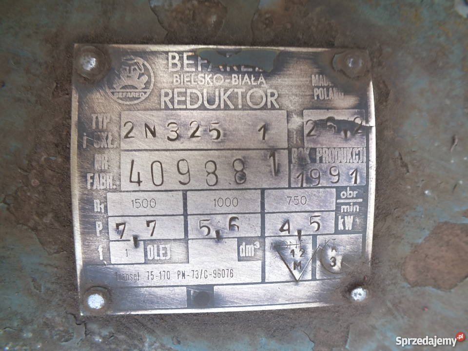 PRZEKŁADNIE REDUKTORY WD 325 Bydgoszcz