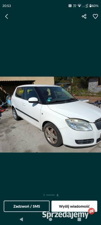 Skoda Fabia 12 bbm 1026 części 2008 Kłodzko