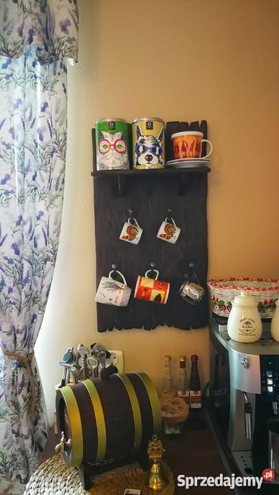 Wieszak drewniany vintage rustykalny loft Krasów