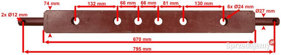 BELKA Poprzeczna Polowa Podnośnika Zaczepu Ursus Solec Kujawski