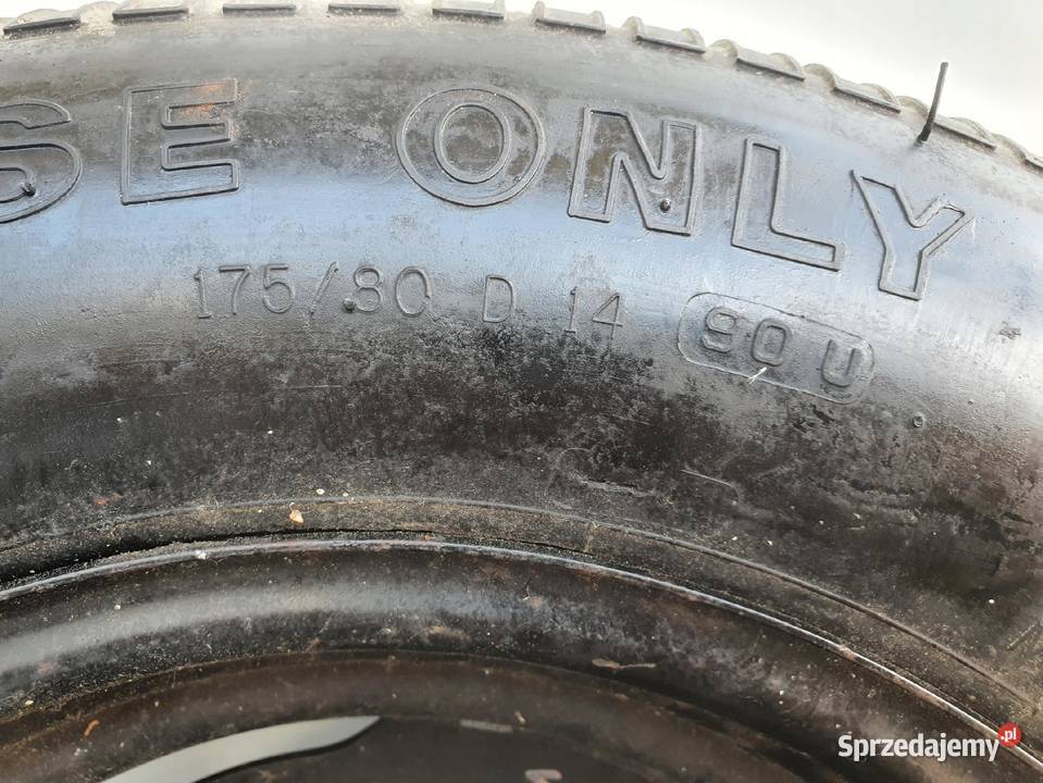 Volvo 240 940 740 KOŁO ZAPASOWE Zapas 17580 R14 Rudka