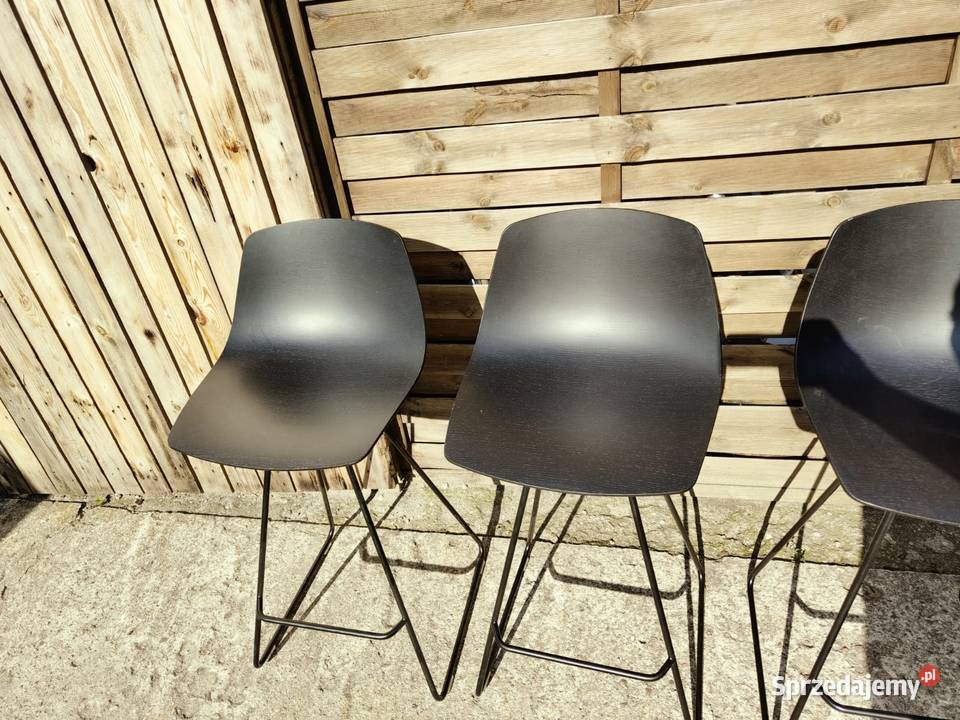 4 x hoker Lapalma Miunn czarny wysokie krzesło Warszawa sprzedam