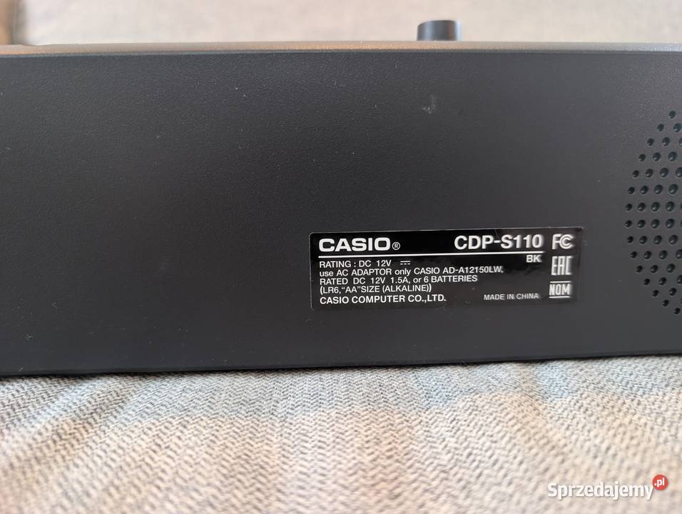 Casio CDPS110 BK pianino cyfrowe nowe 2 lata Casio Wrocław