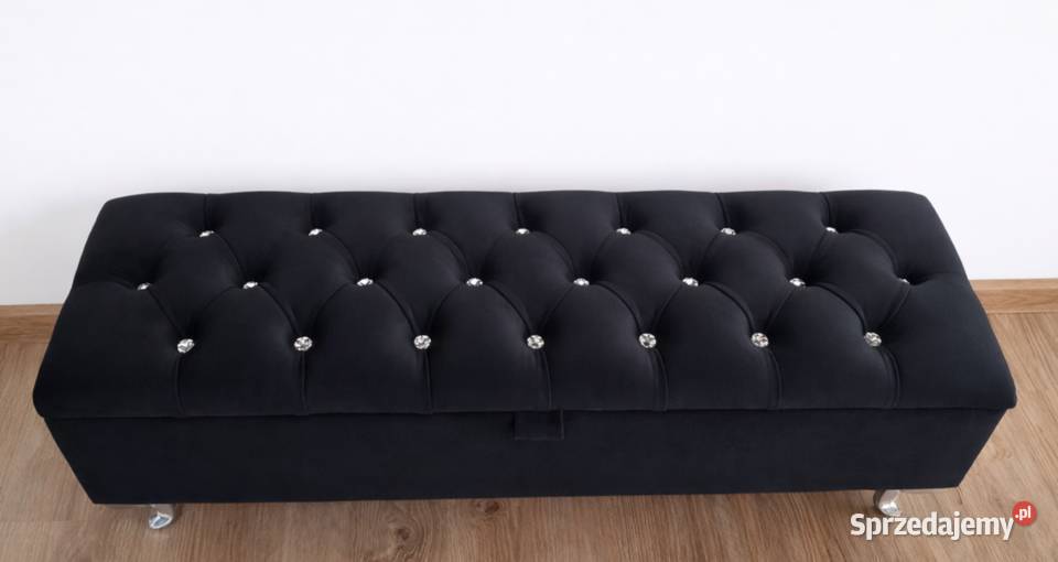 Ławka Chesterfield 100x30 pufa otwierana glamour Stronie