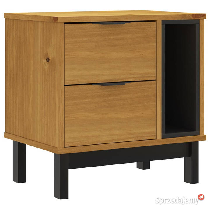 Szafka nocna FLAM 49x35x50 lite drewno sosnowe mazowieckie Warszawa