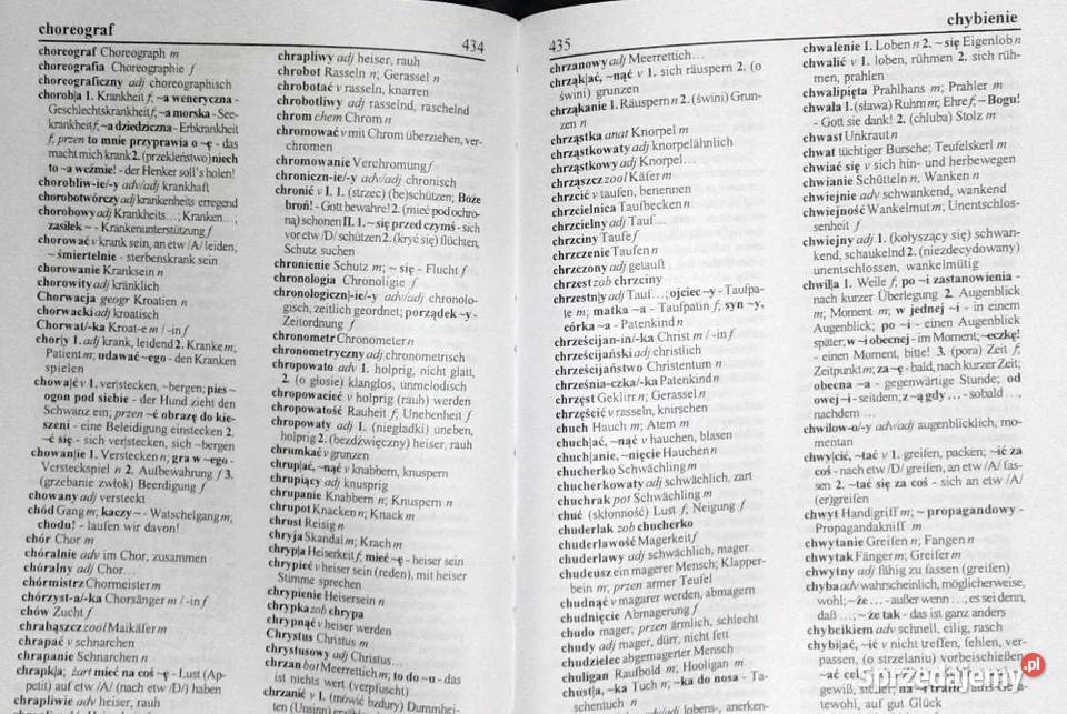 Słownik niemieckopolski polskoniemiecki A Chełm