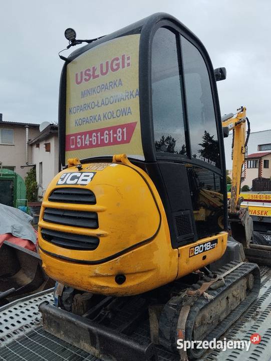 Sprzedam minikoparke JCB 8018 Gąsiennice Grodzisk Mazowiecki