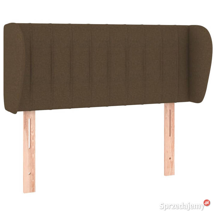 Zagłówek uszak ciemnobrązowy 103x23x7888 tkanina