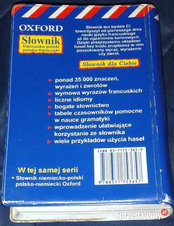 Słownik francuskopolski polskofrancuski Mini miękka