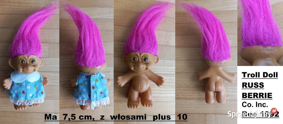 TROLLE retro 10 figurek russ berrie bee92 ace