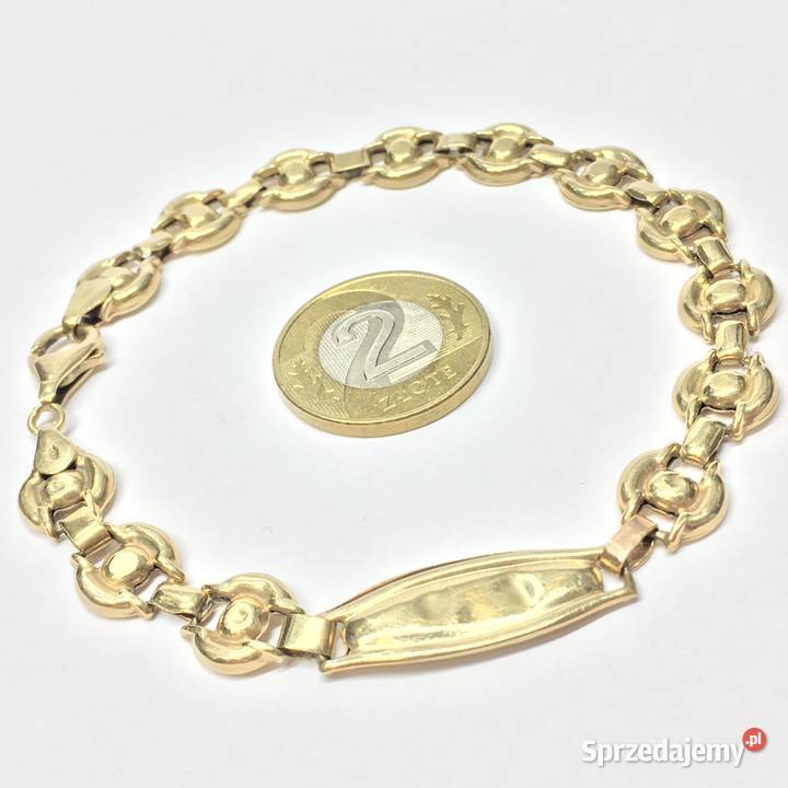 Złota BRANSOLETKA damska 585 14K ORYGINALNY wzór Warszawa