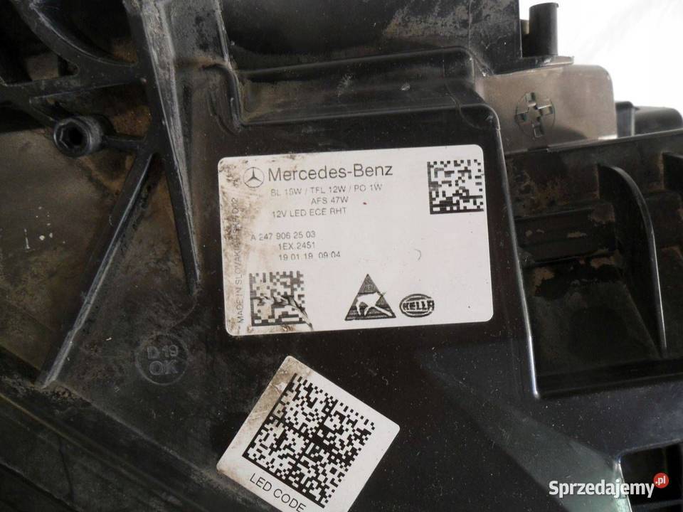 Reflektor Przód strona lewa MercedesBenz Citan Nowy Tomyśl
