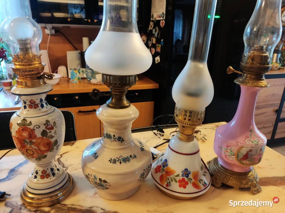 piękna angielska lampa ala nafta Lampy stołowe i nocne lubuskie Gorzów Wielkopolski