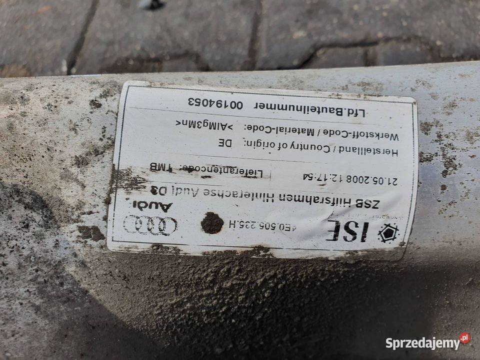 BELKA SANKI TYŁ AUDI A8 D3 4E0505235H kujawsko-pomorskie Lipno