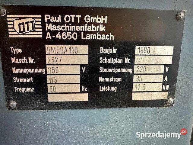 Szlifierka szerokotaśmowa OTT OMEGA 1100 Wejherowo