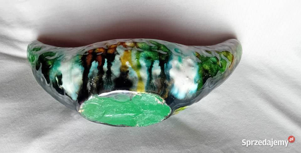 Ceramiczna ikebana Mid Century Design ręcznie