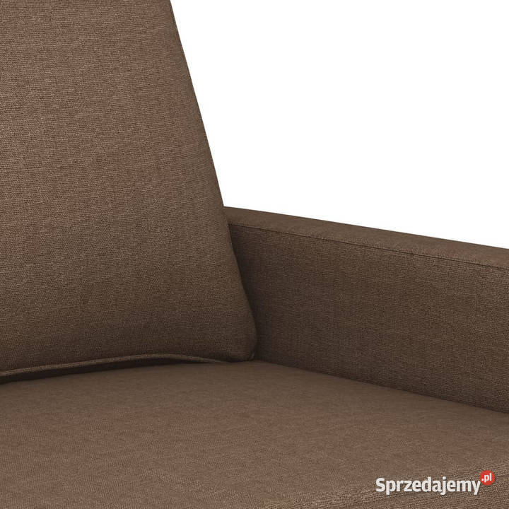 Sofa 2osobowa brązowa 140 tapicerowana tkaniną Warszawa